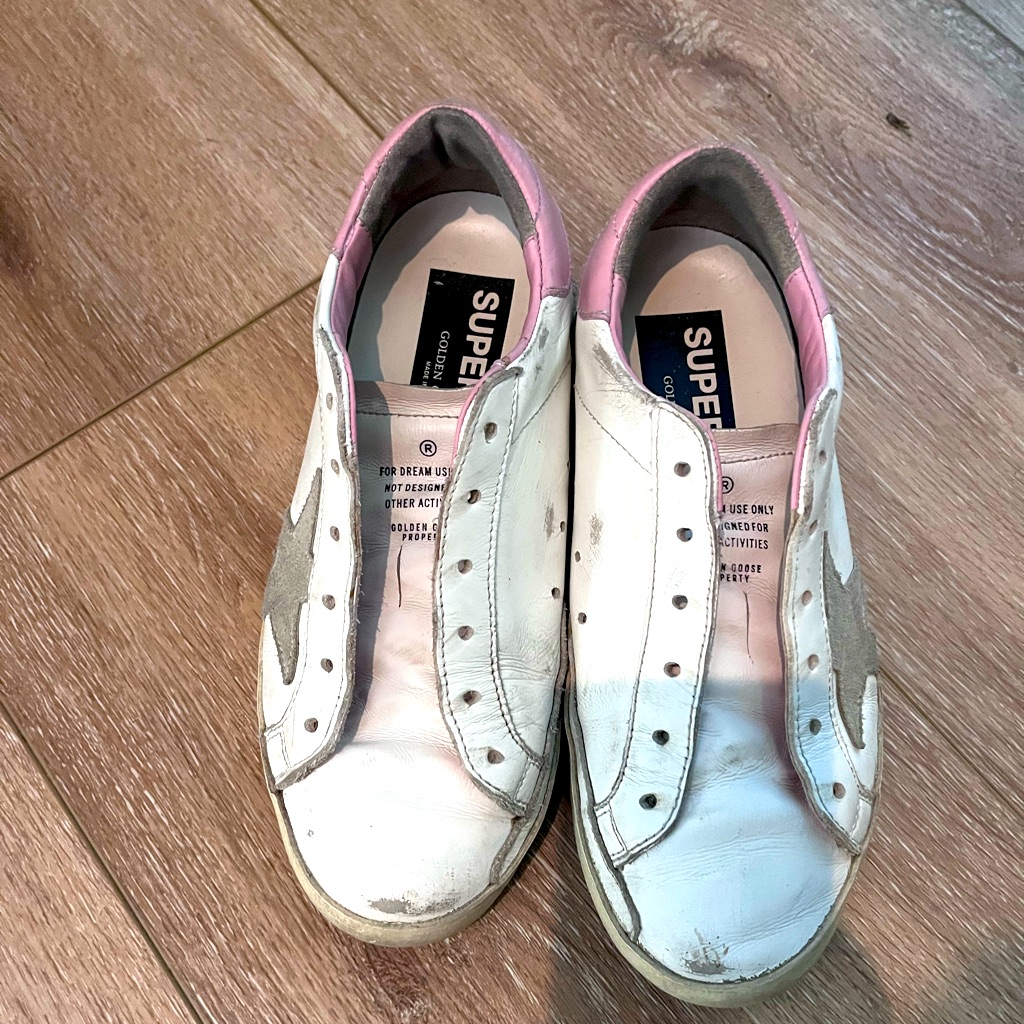 Golden Goose Leather Shoes With Pink